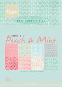 Pretty Papers bloc Eline&#96;s peach & mint