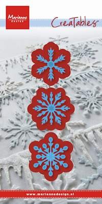 Creatables stencil ice crystals