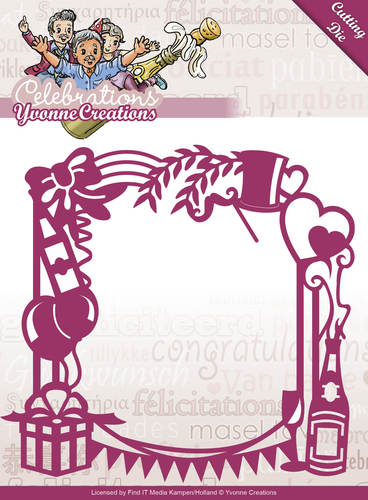 Die - Yvonne Creations - Celebrations - Party Frame