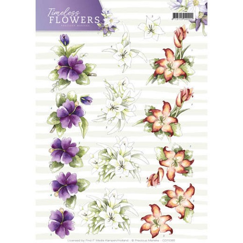 3D Knipvel - Precious Marieke - Timeless Flowers - Lillies