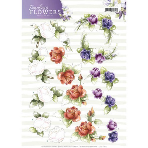 3D Knipvel - Precious Marieke - Timeless Flowers - Roses