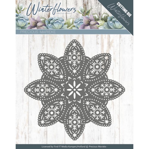 Dies - Precious Marieke - Winter Flowers - Floral Snowflake