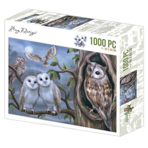 Jigsaw puzzel 1000 pc - Amy Design - Amazing Owls