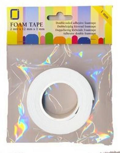JeJe Foam tape 0,5 mm dubbelzijdig 2 MT  1 RL 3.3005