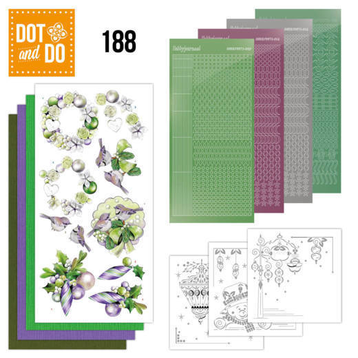 Dot and Do 188 - Jeanine's Art - Purple Christmas Baubles