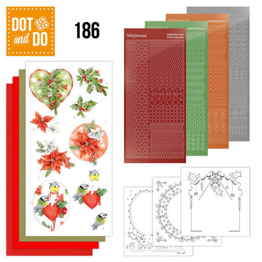 Dot and Do 186 - Jeanine's Art - Red Holly Berries