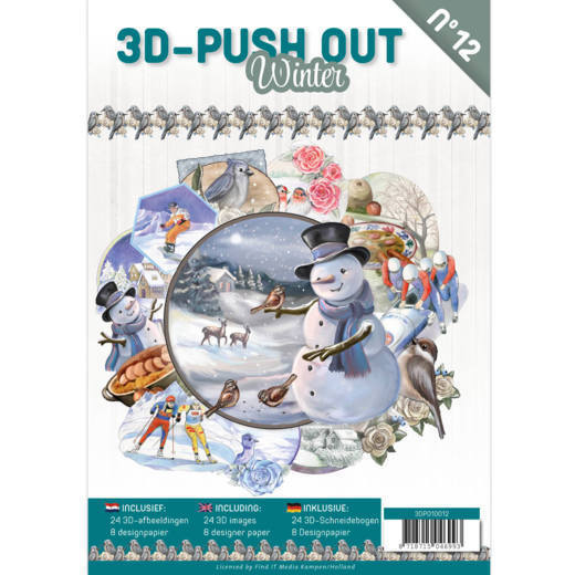 3D Push Out Book Winter