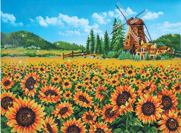 DIAMOND DOTZ® Sunflower Windmill