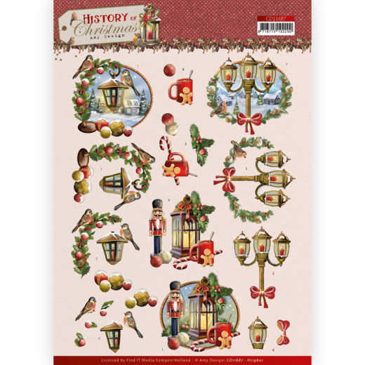 3D Cutting Sheet - Amy Design - History of Christmas - Christmas Lanterns