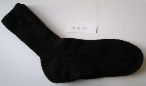 Handgebreide sokken maat 44 Zwart