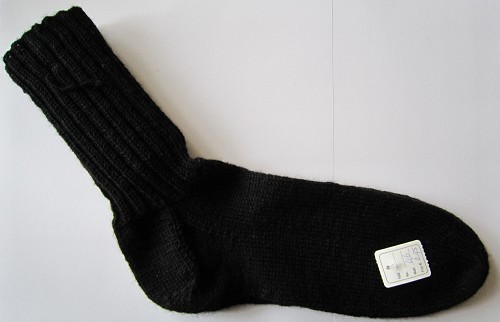 Handgebreide sokken maat 46 Zwart